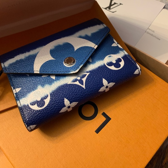 Louis Vuitton Handbags - NWT Louis Vuitton Victorine wallet blue white  tie dye Japanese Escale